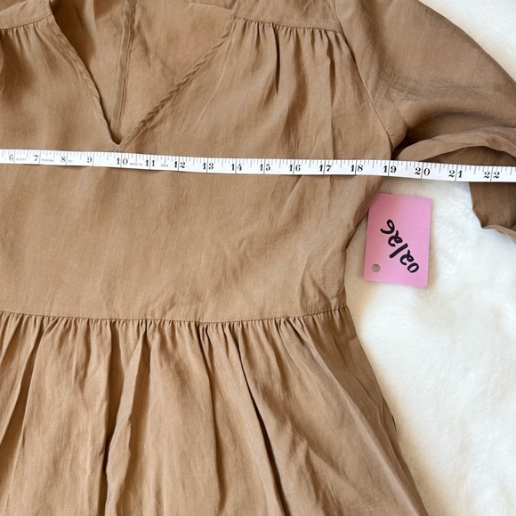 ✨ Zara Tan Long Sleeve Dress ✨ - Picture 9 of 10